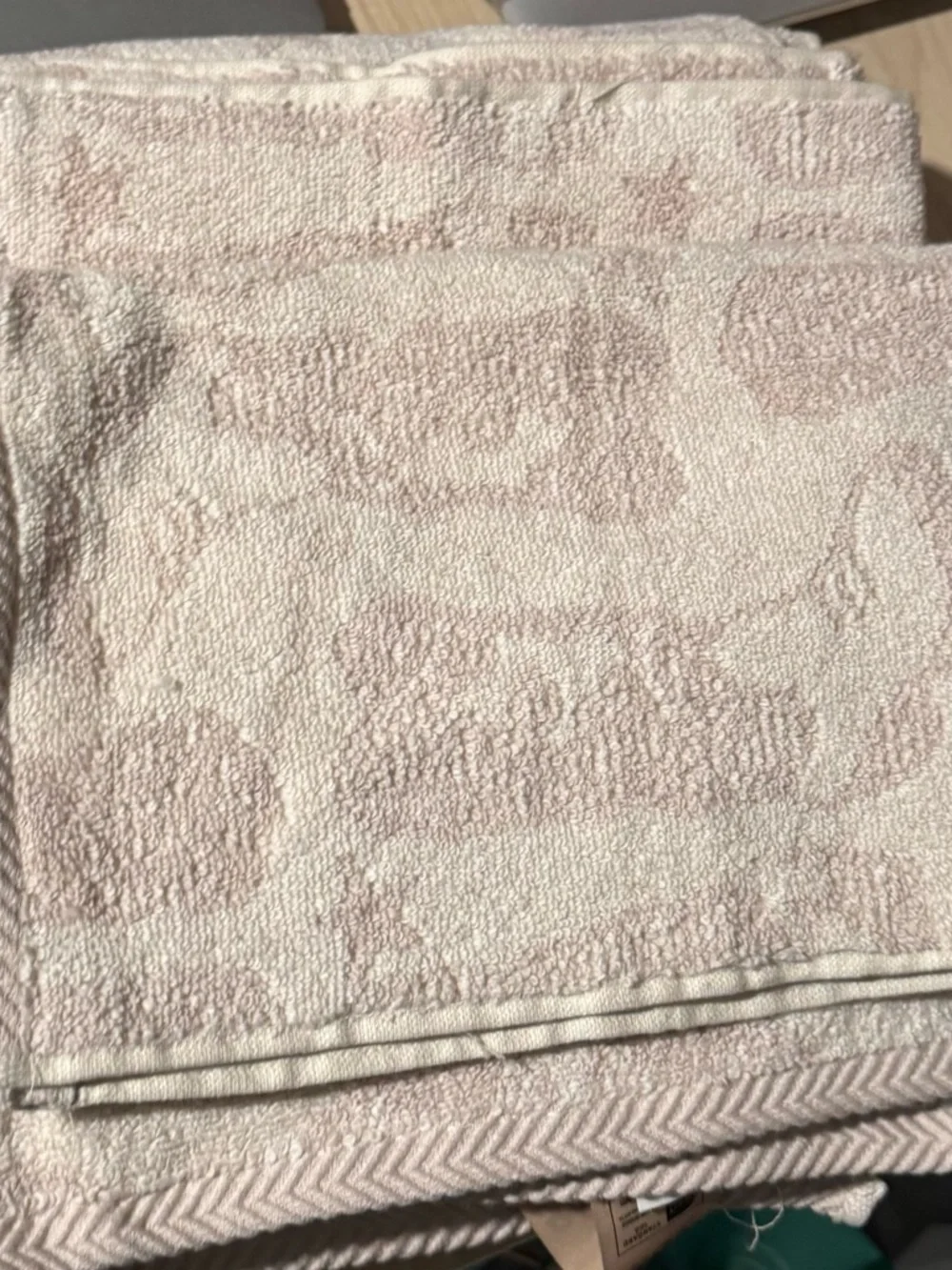 Wrangler Light beige cowboy boot + star 2 Bath Towels + 2 hand towels Set - NWT